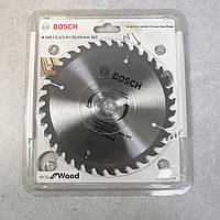 Пильный диск Б/У Bosch ЕСО for Wood 160х2.2/16мм Z36, дерево (2608644374)