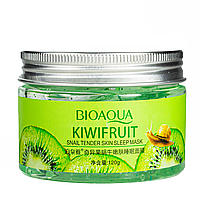 Ночная маска для лица гелевая увлажняющая Bioaqua Kiwifruit Snail Tender Skin BQY6032