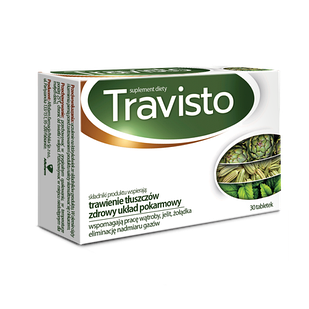 Travisto з екстрактами Артишоку, Фенхелю, м'яти, куркуми для здоров'я печінки та травлення, 40 таб