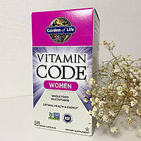 Garden of Life, Vitamin Code, мультивитамины из цельных продуктов для женщин, 120 вегетарианских капсул