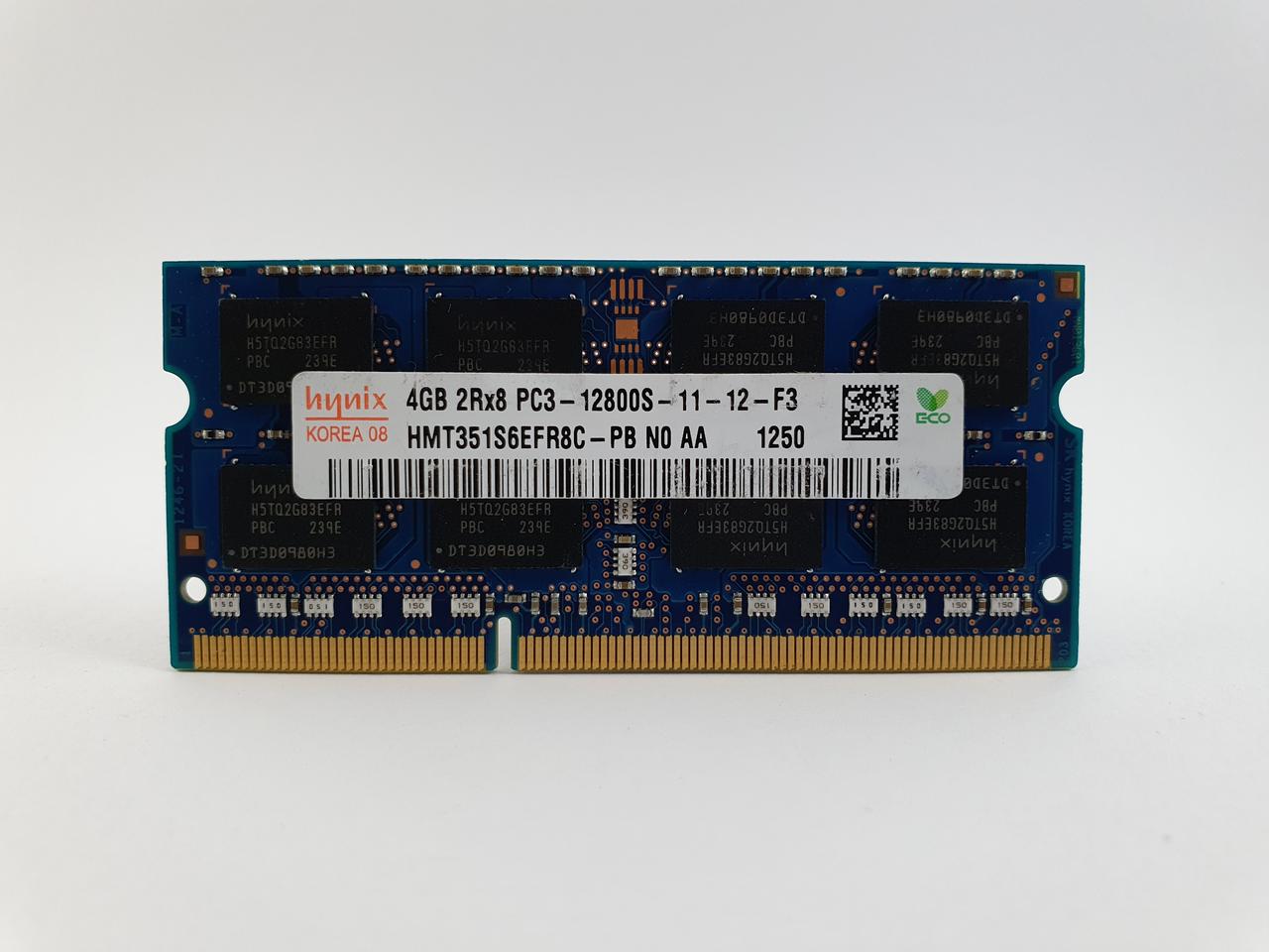 Оперативна пам'ять для ноутбука SODIMM Hynix DDR3 4Gb 1600MHz PC3-12800S (HMT351S6EFR8C-PB) Б/В