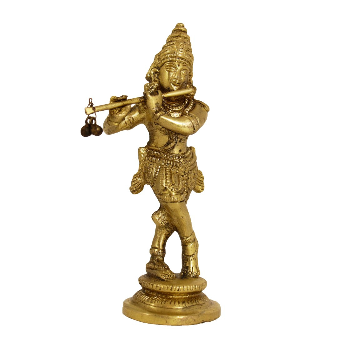 Статуэтка Кришна с Бансури (бронза, Высота 12 См) — Купить Недорого на ...
