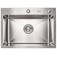 Мийка для кухні із нержавіючої сталі PLATINUM PLS-A32263 580x430x220мм матова 1.5мм 152443
