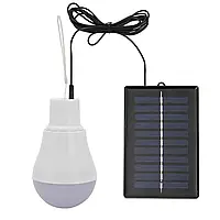 Автономная LED лампа с аккумулятором и зарядкой от солнечной панели 5V 15W для дома кемпинга рыбалки