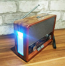 Радіоприймач Everton RT-306, портативний радіоприймач з ліхтариком, Bluetooth FM USB SD, фото 2
