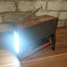 Радіоприймач Everton RT-306, портативний радіоприймач з ліхтариком, Bluetooth FM USB SD, фото 3