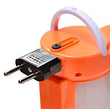 Ліхтар ручний JA 1968, з двома бічними лампами, потужний світлодіодний ліхтарик з акумулятором, заряджання від мережі, фото 3