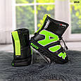 Чоботи дутики дитячі для хлопчика чорні із салатовим Paliament 1919_2, фото 7