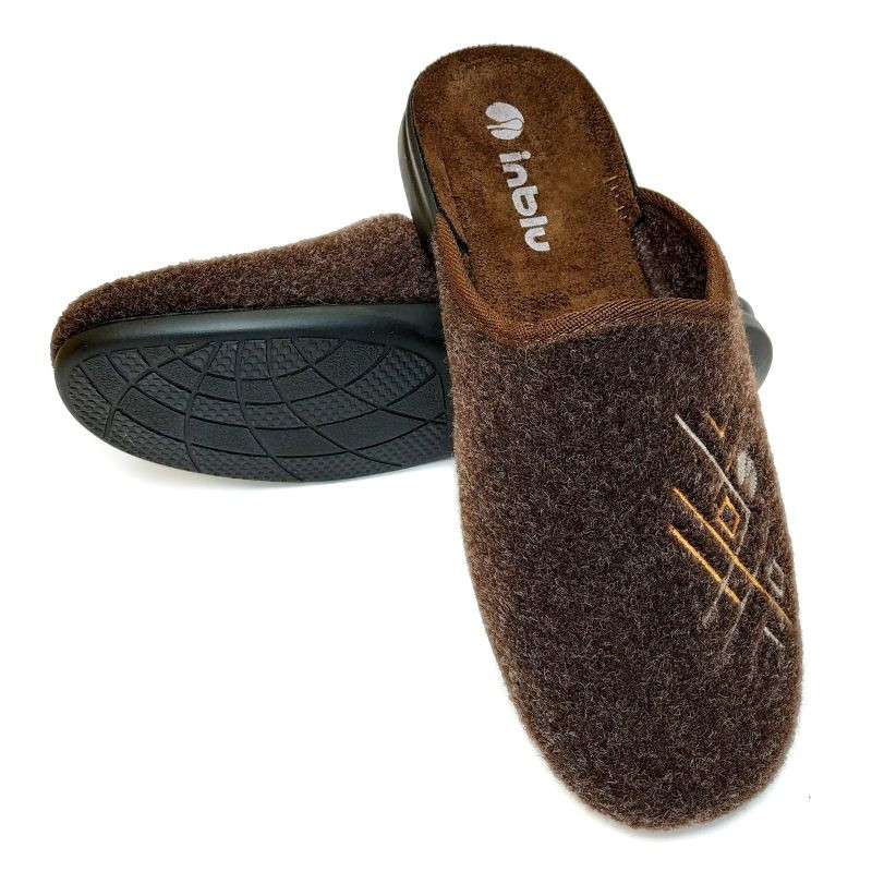 Купить Тапочки домашние мужские Inblu коричневые OG-3D, цена 430 ...