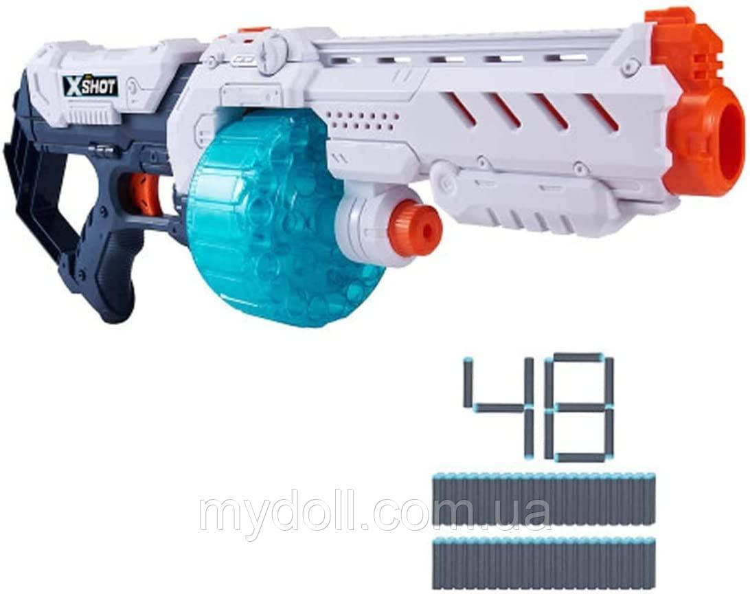 Скорострільний Бластер XShot Excel Turbo Fire Foam Dart Blaster with Slam-Fire Function 48 Darts by Zuru хшот 36350