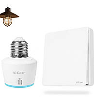 Muls Портал Smart WiFi E27 с прерывателем Wi-Fi Alexa, беспроводным адаптером для светодиодной лампы