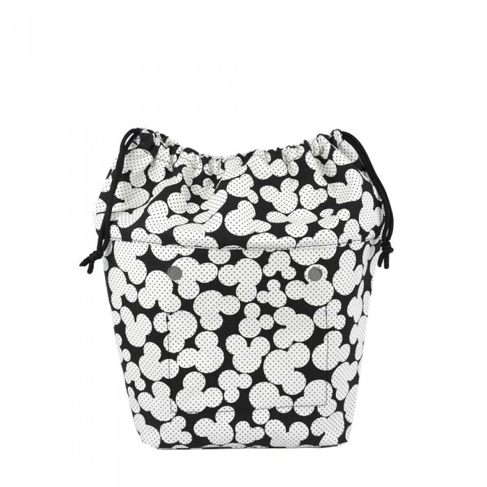 Якісна джинсова підкладка для сумки mini на зав'язках, Міккі, фото 1