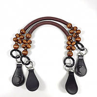 Ручки з дерев'яними елементами 65 см, коричневі