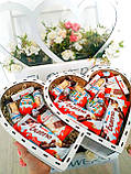 Преміум подарунок Фереро Роше + Кіндер СвітБокс - Подарунковий набір солодощів, троянди, Сюрприз для жінки, дівчини на Новий Рік, фото 5
