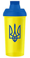 Шейкер SPORTER Shaker bottle 700 ml yellow UA flag