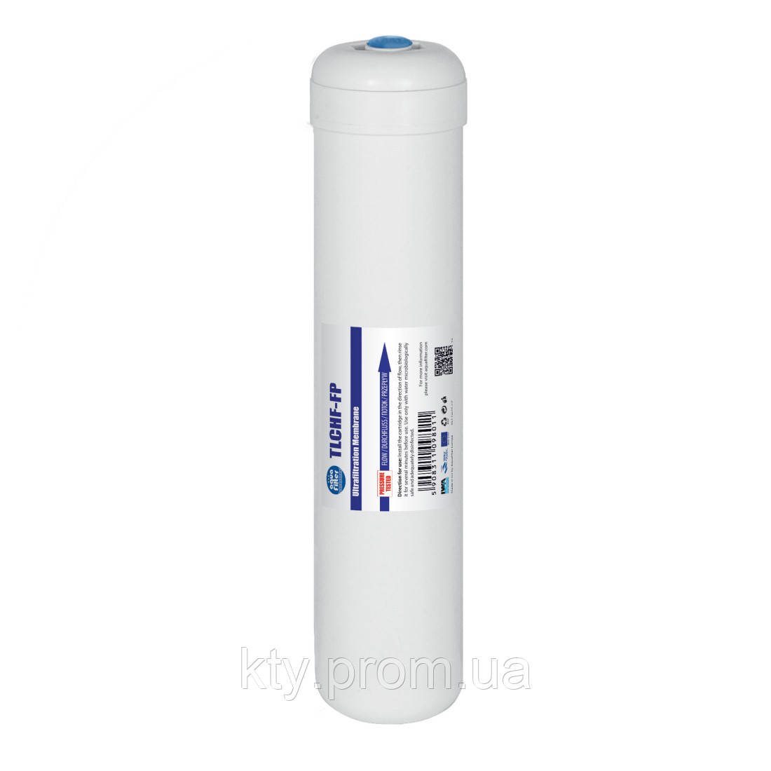 Мембрана капілярна Aquafilter TLCHF-FP (2,5 x 12 дюймів, біла, 1/4 дюйма під 2 муфти A4MC4-W)
