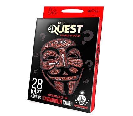 Карткова квес-гра Danko Toys Best Quest. Таємниця слів (BQ-01-01U), фото 1