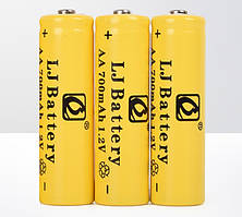 Акумулятор 14500 AA 1.2V 700 mAh Ni-Cd жовтий