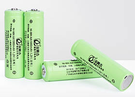 Акумулятор 14500 AA 1.2V 1000 mAh Ni-Mh салатовий