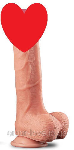 Фалоїмітатор 10" Dual Layer Platinum Silicone Cock