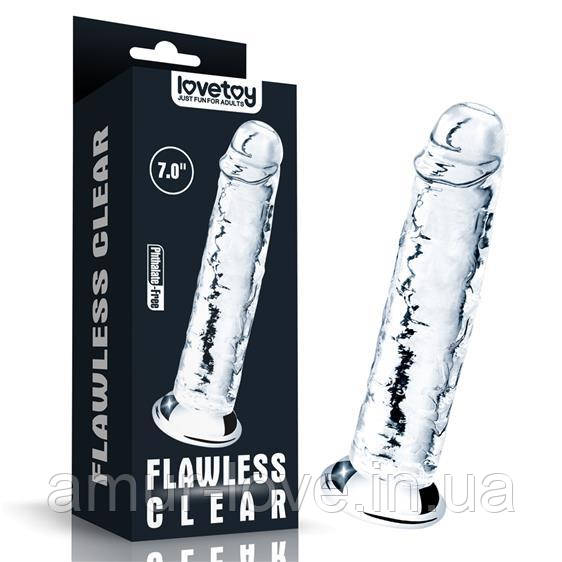 Фалоїмітатор 7" Flawless Clear Dildo Clear