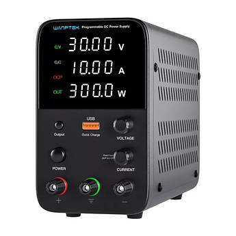 Програмований лабораторний блок живлення постійного струму 30V/10A/300W Wanptek WPS3010H