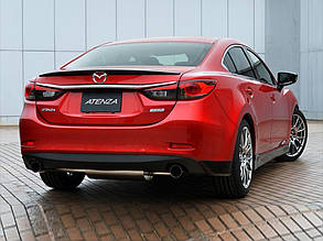 Лип спойлер для Mazda 6 седан 2013+ Сабля спойлер на багажник Мазда 6 Спойлер на багажник Мазда