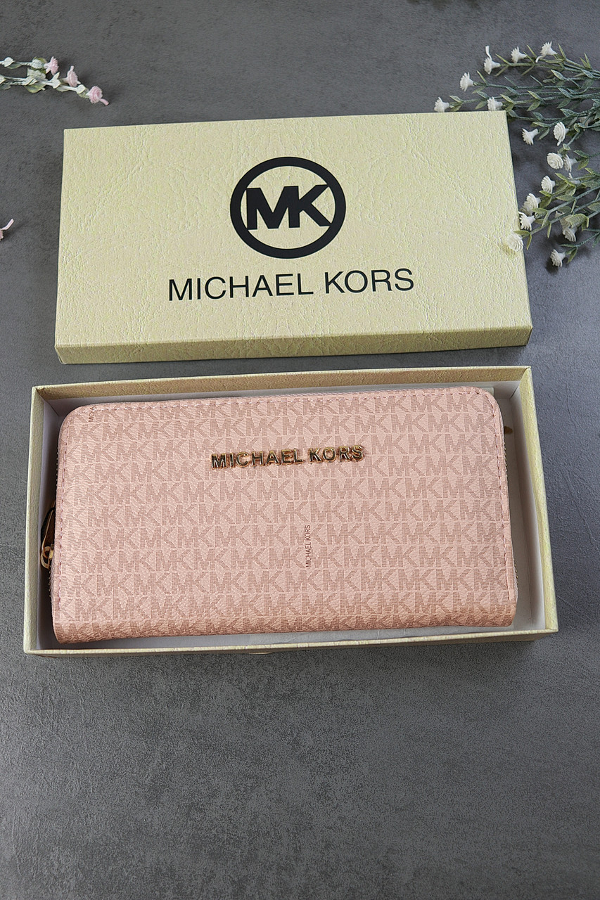 Гаманець Michael Kors великий Майкл Корс жіночий великий пудра, фото 1
