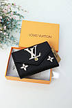 Гаманець Louis Vuitton чорний LUX якість Луї ВІТОН маленький книжка, фото 3