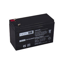 Акумулятор COSI AGM 12V 7Ah, Terminal T1 (4.75мм) (CSB-127) NV820863