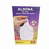 Аварійна лампочка Almina DL-030 з цоколем Акумуляторна лампа 30W світлодіодна, фото 7