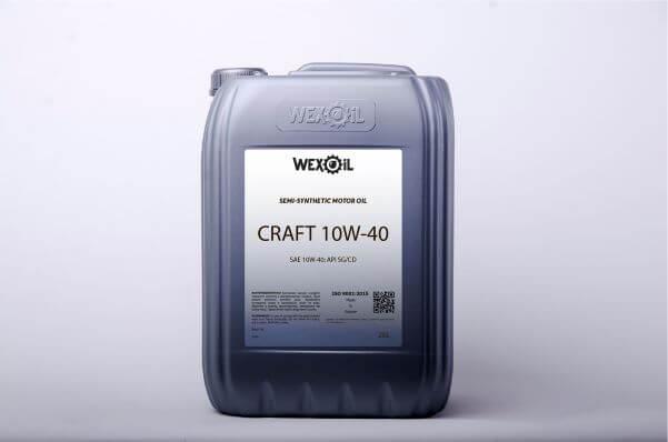 Моторна олива WEXOIL Craft 10w40 20л API SG/CD