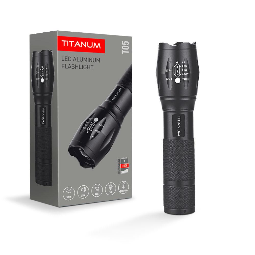 Портативний світлодіодний ліхтарик TLF-T05 TITANUM 300Lm 6500K