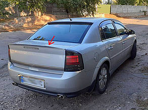 Лип спойлер для Opel Vectra C 2002-2008 Сабля спойлер на багажник Опель Вектра Ц Спойлер на багажник Опель