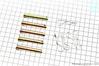 Шплинт + стопор D-7,7mm, L-50mm к-кт 5шт (602300)
