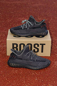 Чоловічі Кросівки Adidas Yeezy Boost 350 V2 Black Reflective 42