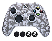 Силиконовый чехол Ralan для геймпада Xbox Series X/S / Skull-Grey