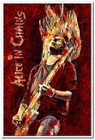 Alice in Chains американская рок-группа - плакат