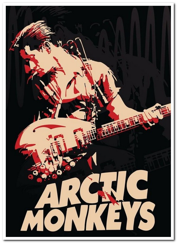 Arctic Monkeys - британський рок-гурт - плакат