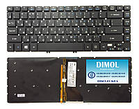 Оригинальная клавиатура для Acer Aspire R7-571, R7-572, black, backlit, ru