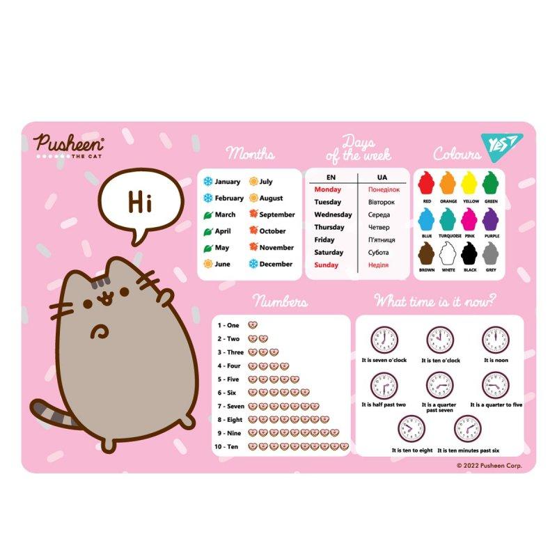 Підкладка для столу "Yes" №492061 англ.Pusheen(10)