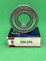Підшипник 6204 Z/P6, 60204 (20*47*14) BBC-R Латвія