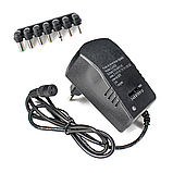 Універсальні регульований імпульсний адаптер блок живлення 3 A 30 W 3/4.5/6/7.5/9/12V + 7 штекерів!, фото 6