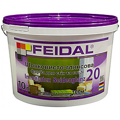 Фарба для стін та стелі Feidal Innenlatex Seidenglanz 20 шовковисто-глянцева 10л