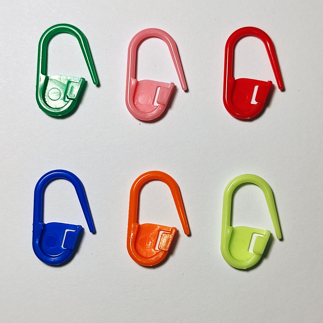 Маркери для в'язання 120 шт в пакете 6 цветов (кожного кольору 20 шт) (6431)