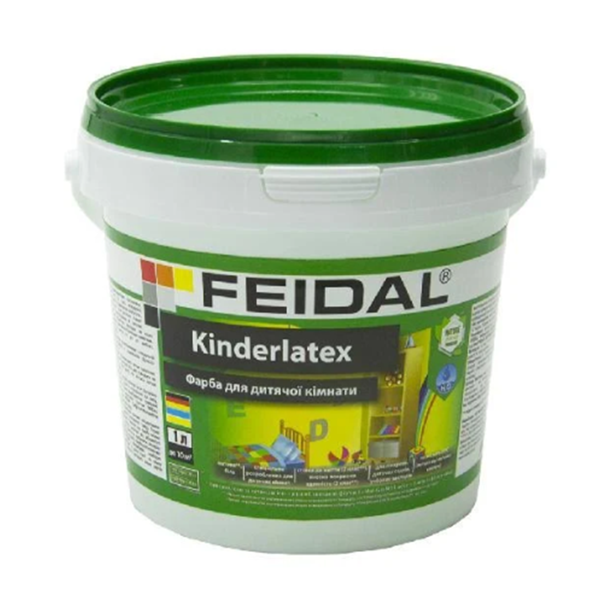 Фарба для дитячих кімнат Feidal Kinderlatex матова 1л