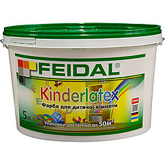 Фарба для дитячих кімнат Feidal Kinderlatex матова 5л