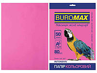 Папір кольоровий А4, INTENSIV, малиновий, 50л. BM.2721350-29 ТМ BUROMAX "Kg"