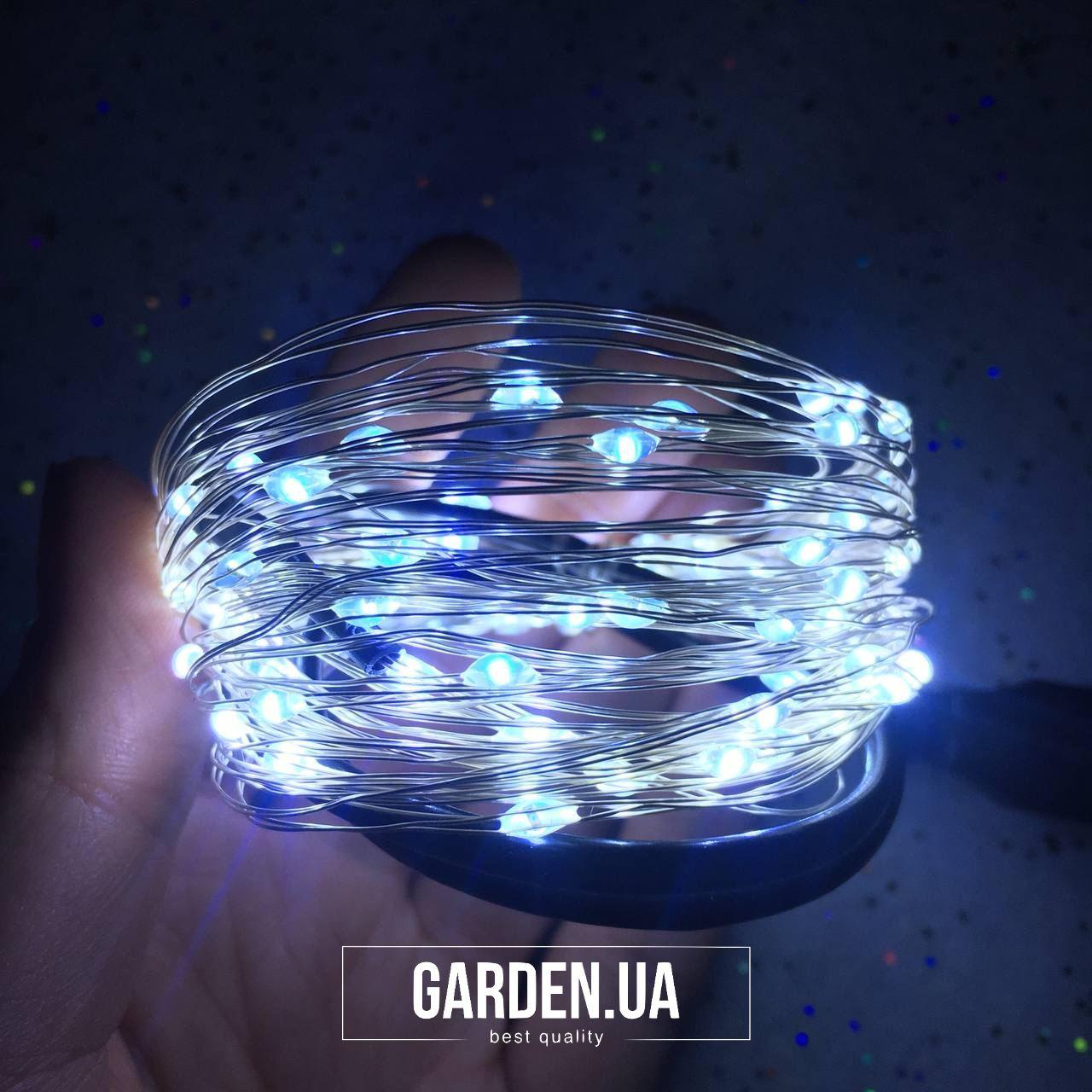 Гірлянда Роса GARDEN від USB 10 м білий