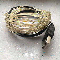 Гірлянда Роса GARDEN від USB 10 м білий, фото 4